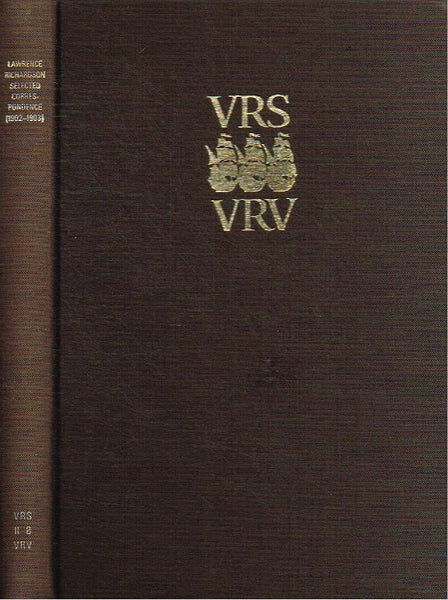 Lawrence Richardson selected correspondence (1902-1903) (Van Riebeeck Society) II-8