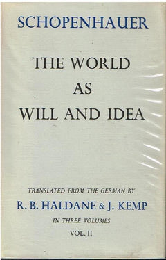 The world as will and idea vol 2 Schopenhauer