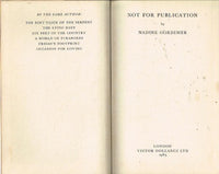 Not for publication Nadine Gordimer (1st edition 1965)