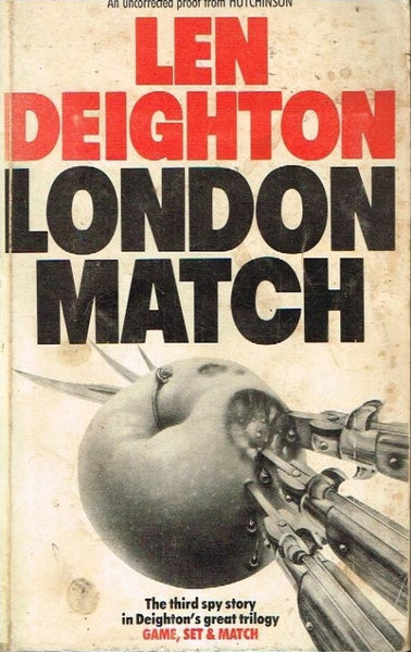 London match Len Deighton (uncorrected proof-signed)