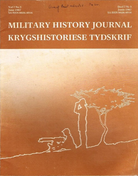 Military history journal krygshistoriese tydskrif vol7 no3 june 1987