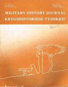 Military history journal krygshistoriese tydskrif vol7 no4 december 1987