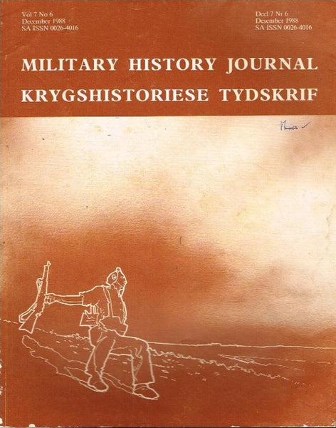 Military history journal krygshistoriese tydskrif vol7 no6 december 1988