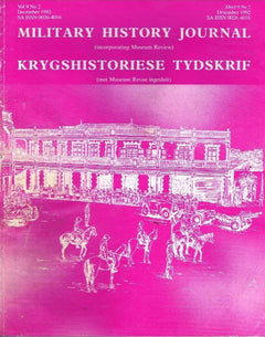Military history journal krygshistoriese tydskrif vol9 no2 december 1992