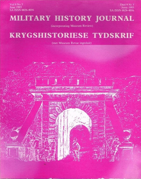 Military history journal krygshistoriese tydskrif vol9 no3 june 1993