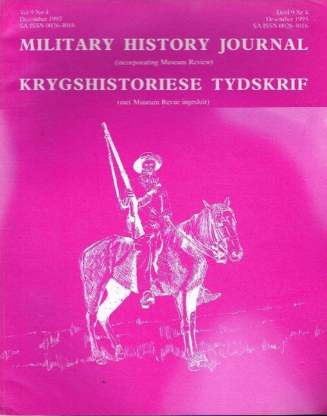 Military history journal krygshistoriese tydskrif vol9 no4 december 1993