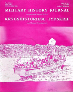 Military history journal krygshistoriese tydskrif vol10 no3 june 1996
