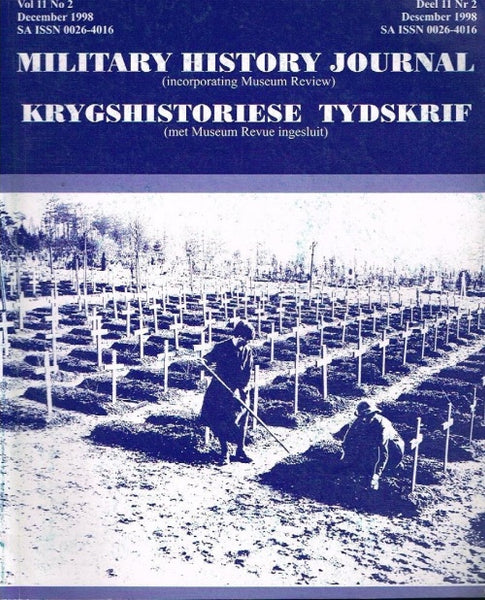 Military history journal krygshistoriese tydskrif vol11 no2 december 1998