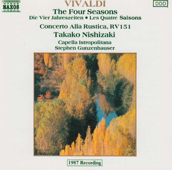 Vivaldi, Takako Nishizaki, Capella Istropolitana, Stephen Gunzenhauser - The Four Seasons, Concerto Alla Rustica In G, RV 151