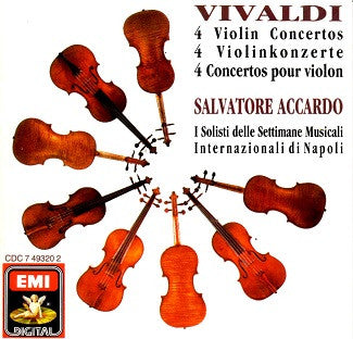 Vivaldi, Salvatore Accardo, I Solisti Delle Settimane Musicali Internazionali di Napoli - Vivaldi: 4 Violin Concertos/