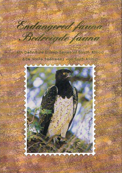 Endangered fauna 6th definitive stamp series of South Africa (signed by artist Denis Murphy)