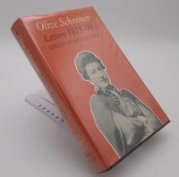 Olive Schreiner Letters 1871-1899 Edited By Richard Rive