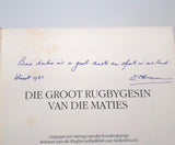 Die Groot Rugbygesin Van Die Maties D H Craven (B J Voster's personal copy inscribed by Danie Craven)