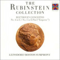 Beethoven, The Rubinstein Collection, Leinsdorf, Boston Symphony - Concertos No. 4 in G / No.5 in E-Flat