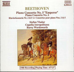 Beethoven, Stefan Vladar, Capella Istropolitana, Barry Wordsworth - Piano Concerto No. 5 "Emperor"  / Piano Concerto No. 2