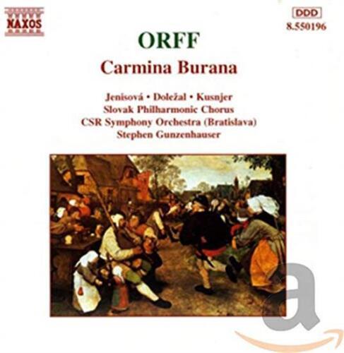 Orff, Jenisova * Dolezal * Kusnjer, Slovak Philharmonic Chorus, CSR Symphony Orchestra (Bratislava), Stephen Gunzenhauser - Carmina Burana