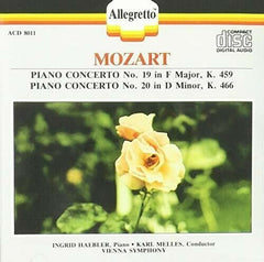 Mozart, Ingrid Haebler, Karl Melles, Vienna Symphony - Piano Concerto No. 19 in F Major, K. 459, Piano Concerto No. 20 in d minor K. 466