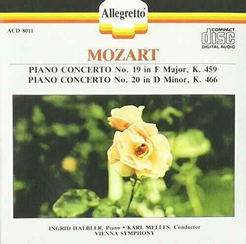 Mozart, Ingrid Haebler, Karl Melles, Vienna Symphony - Piano Concerto No. 19 in F Major, K. 459, Piano Concerto No. 20 in d minor K. 466