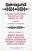 Salmagundi Nadine Gordimer : Politics & the Order of Art